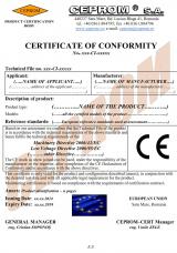 Сертификат для маркировки СЕ образец пример фото