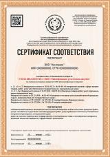 Сертификат СТО 03.080.02033720.1-2020 фото образец и пример